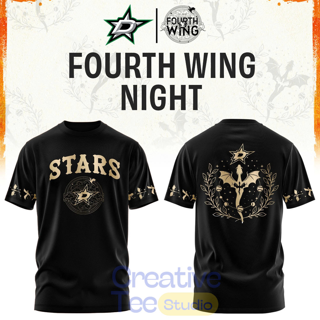 Dallas Stars Fourth Wings Night Limited Edition Hoodie Dallas Stars Fourth Wings Night Limited Edition Hoodie