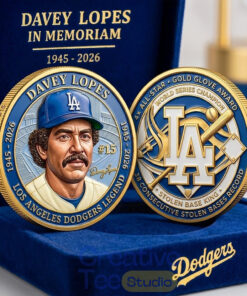Davey Lopes Los Angeles Dodgers In Memoriam Coin 2026 Davey Lopes Los Angeles Dodgers In Memoriam Coin 2026