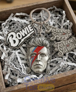 David Bowie “Forever Ziggy. Forever Stardust.” Commemorative Keychain