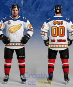 Detroit Red Wings Dragon Ball Z Super Aura Hockey Jersey Detroit Red Wings Dragon Ball Z Super Aura Hockey Jersey