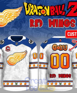 Detroit Red Wings Dragon Ball Z Super Aura Hockey Jersey