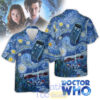 Doctor Who x Starry Night Graphic Hawaiian Shirt