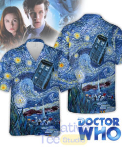 Doctor Who x Starry Night Graphic Hawaiian Shirt