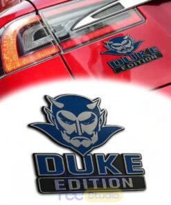 Duke Blue Devils Custom Car Name Badge