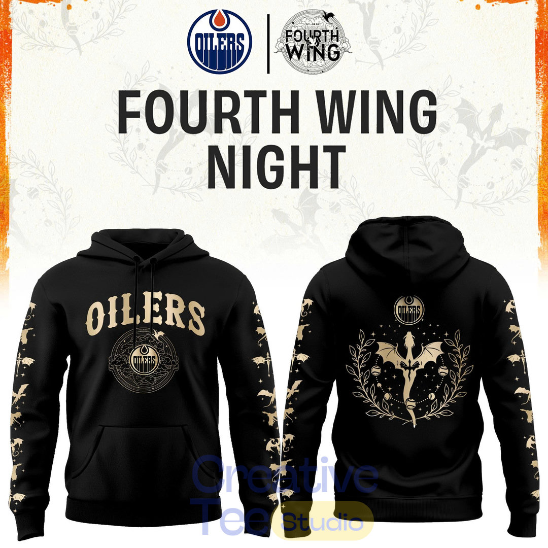 Edmonton Oilers Fourth Wings Night Limited Edition Hoodie Edmonton Oilers Fourth Wings Night Limited Edition Hoodie
