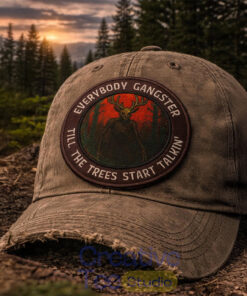 Everybody Gangster Till the Trees Start to Talk Wendigo Iron-On Patch