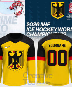 Germany 2026 IIHF Ice Hockey Championship Custom Hockey Jersey