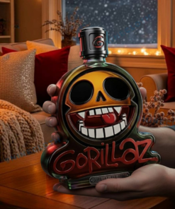 Gorillaz Skull Logo Limited Edition Whiskey Bottle