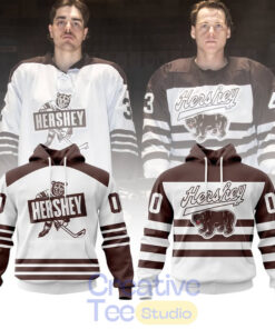 Hershey Bears Throwback Design Custom Hoodie
