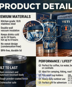 Illinois Fighting Illini 121st Anniversary YETI Tumbler