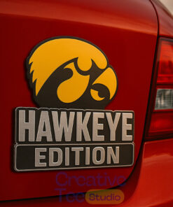 Iowa Hawkeyes Custom Car Name Badge Iowa Hawkeyes Custom Car Name Badge