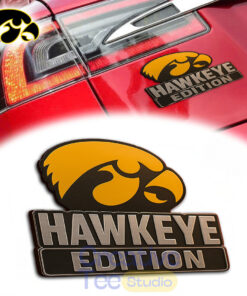 Iowa Hawkeyes Custom Car Name Badge