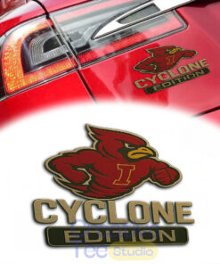 Iowa State Cyclones Custom Car Name Badge