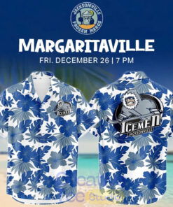 Jacksonville IceMen 2026 Margaritaville Night Hawaiian Shirt