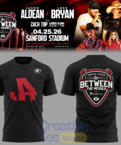 Jason Aldean x Luke Bryan “Live Between The Hedges” At Sanford Stadium T-Shirt