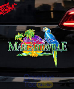 Jimmy Buffett Margaritaville Premium 3D Car Name Badge