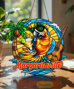 Jimmy Buffett Margaritaville Premium Suncatcher Home Decor Jimmy Buffett Margaritaville Premium Suncatcher Home Decor