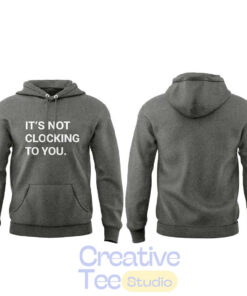 Justin Bieber It’s Not Clocking to You Grey Hoodie