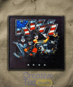 KISS “Made in the USA” Embroidered Iron-On Patch