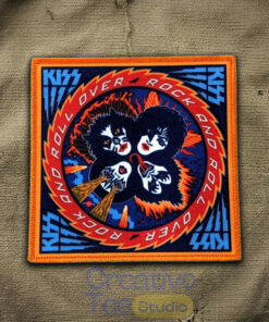 KISS “Rock and Roll Over” Album Cover Embroidered Iron-On Patch
