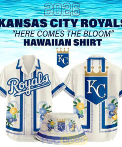 Kansas City Royals “Here Comes the Bloom” Hawaiian Shirt