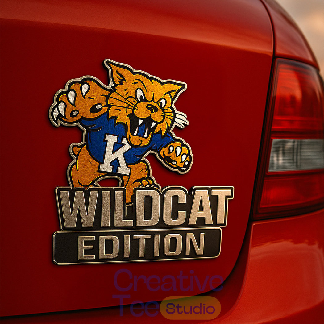 Kentucky Wildcats Custom Car Name Badge Kentucky Wildcats Custom Car Name Badge