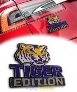 LSU Tigers Custom Car Name Badge