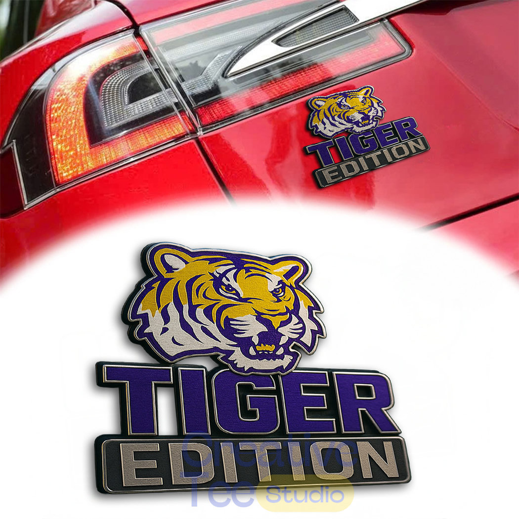 LSU Tigers Custom Car Name Badge LSU Tigers Custom Car Name Badge