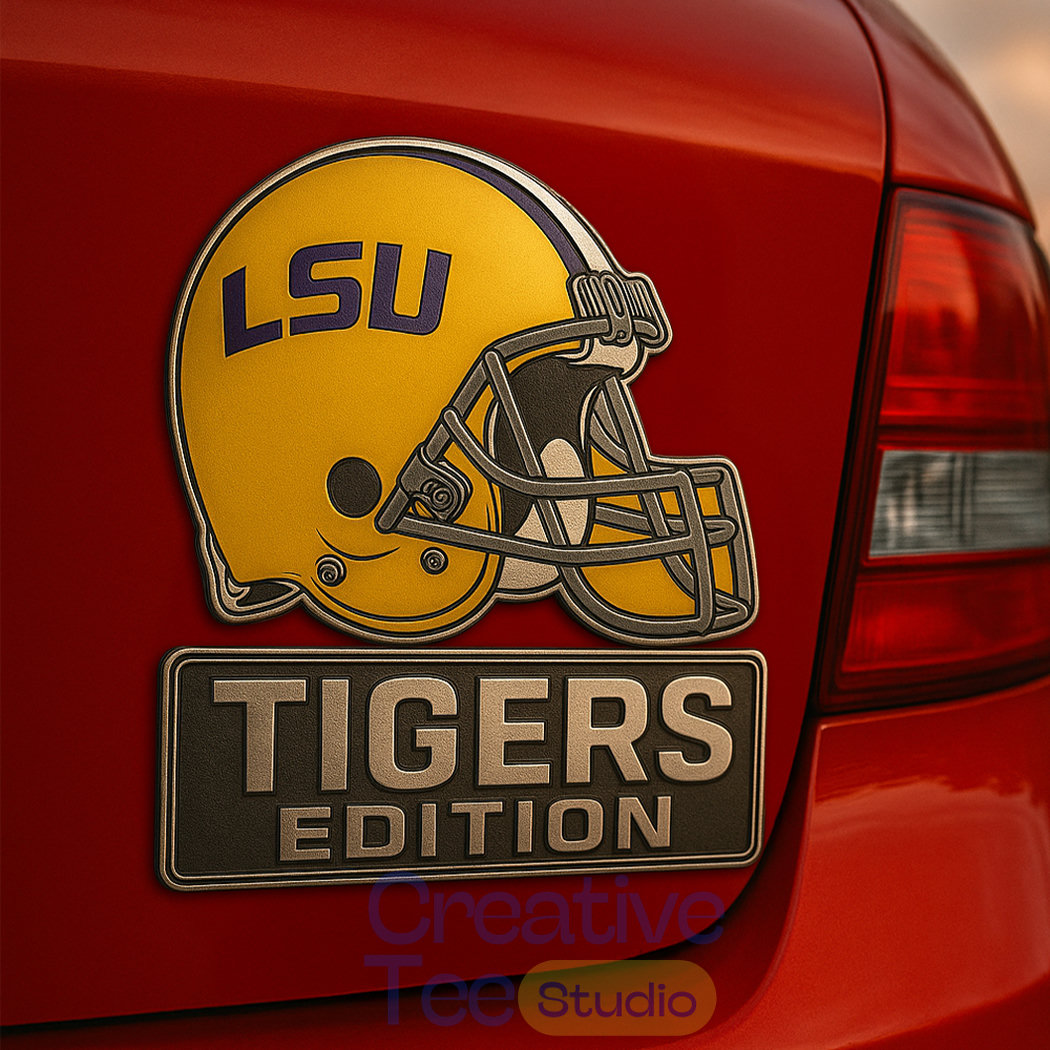 LSU Tigers Custom Car Name Badge LSU Tigers Custom Car Name Badge
