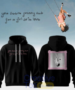 Lace Album Cover Blue Hoodie