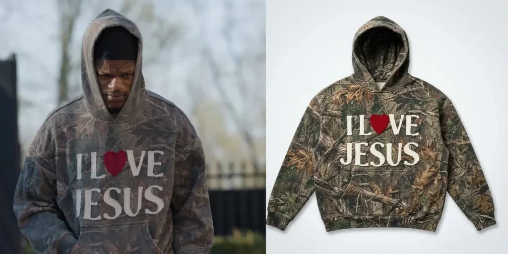 Where to Buy the Lamar Jackson "I Love Jesus" Camo Hoodie Trending
