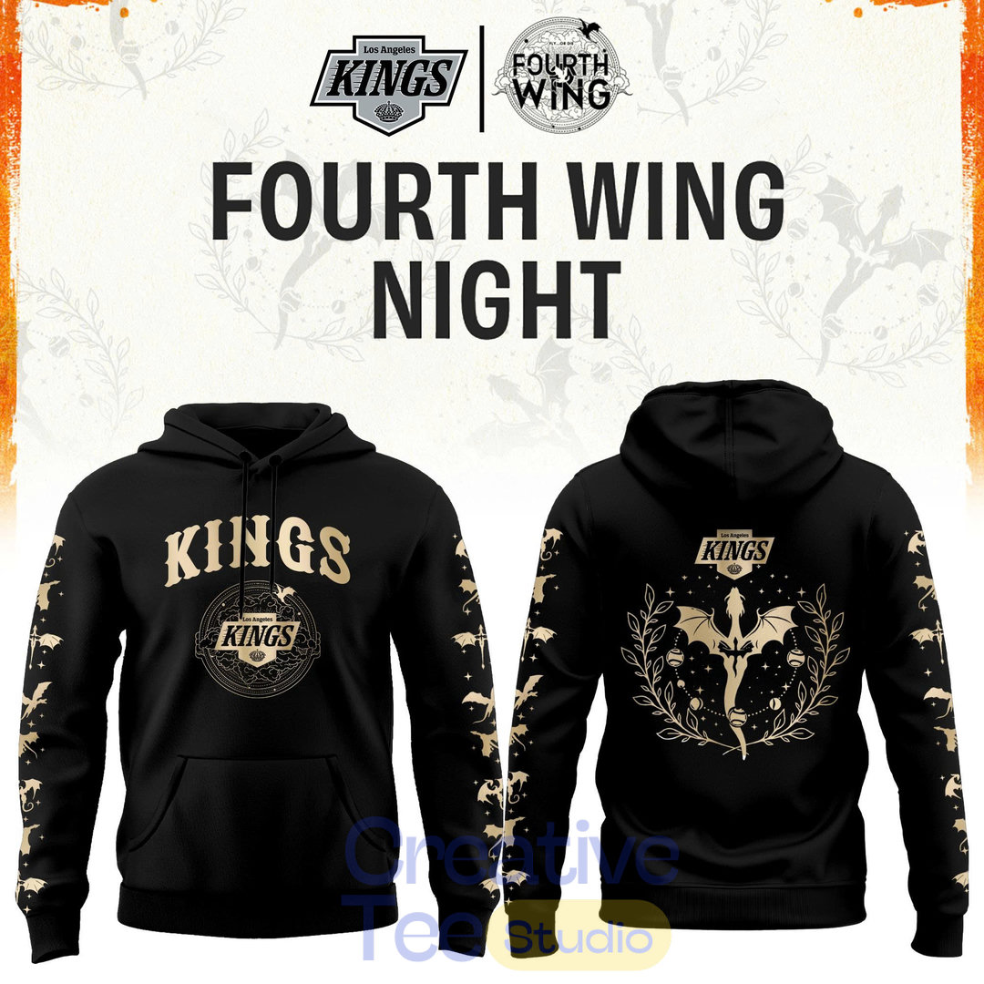 Los Angeles Kings Fourth Wings Night Limited Edition Hoodie Los Angeles Kings Fourth Wings Night Limited Edition Hoodie