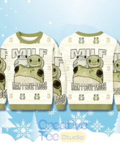 MILF Man I Love Frogs Christmas Ugly Sweater
