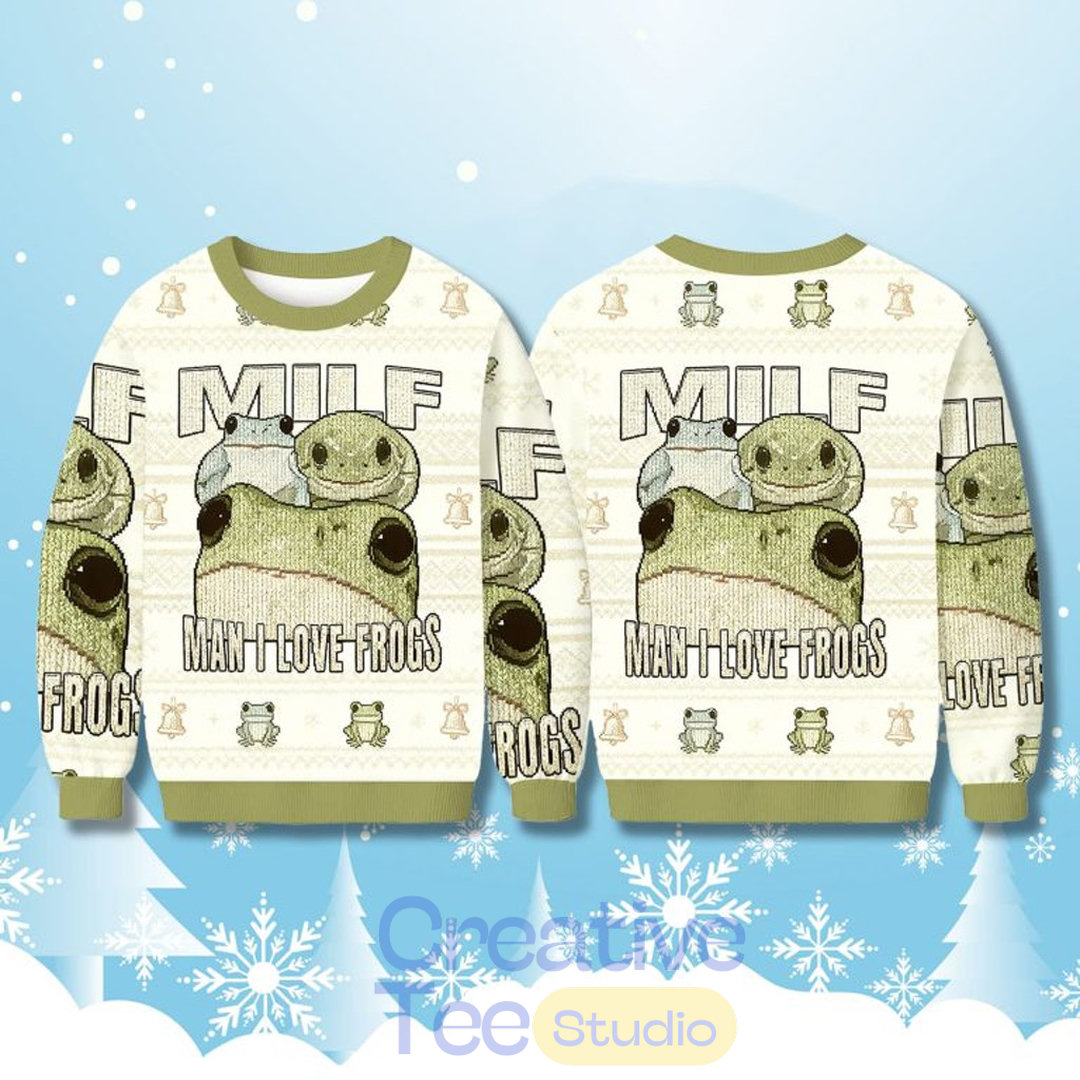 MILF Man I Love Frogs Christmas Ugly Sweater MILF Man I Love Frogs Christmas Ugly Sweater