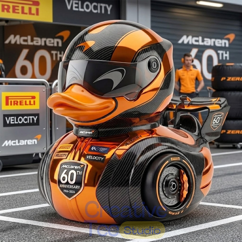 McLaren 60th Anniversary Formula 1 Racing Duck - Limited Edition McLaren 60th Anniversary Formula 1 Racing Duck - Limited Edition
