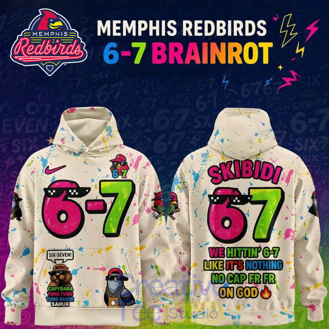 Memphis Redbirds 6-7 Brainrot Night Limited Hoodie Memphis Redbirds 6-7 Brainrot Night Limited Hoodie