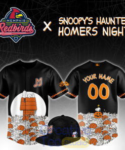 Memphis Redbirds Snoopy’s Haunted Homers Special Baseball Jersey