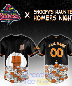 Memphis Redbirds Snoopy’s Haunted Homers Special Baseball Jersey
