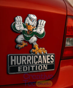Miami Hurricanes Custom Car Name Badge Miami Hurricanes Custom Car Name Badge