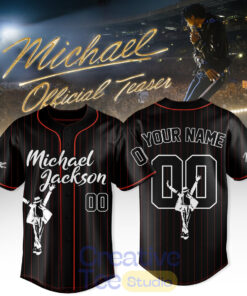 Michael Jackson In Theatres Custom Baseball Jersey – Special Movie Edition