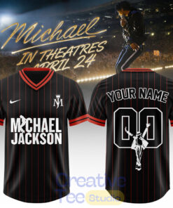 Michael Jackson In Theatres Custom Football Jersey – Special Movie Edition