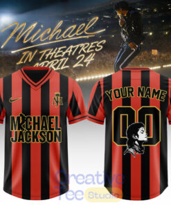 Michael Jackson In Theatres Custom Football Jersey – Special Movie Edition