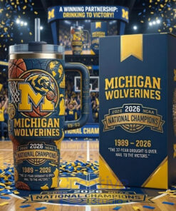 Michigan Wolverines 2026 National Champions Commemorative YETI Tumbler