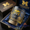 Michigan Wolverines 2026 Basketball National Champions Collector’s Edition Whiskey Glass