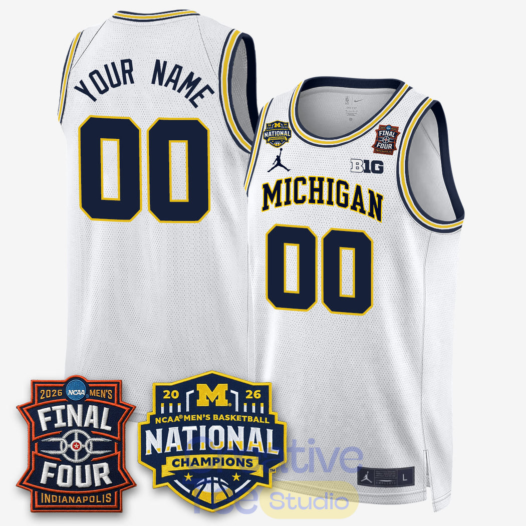 Michigan Wolverines 2026 NCAA Basketball Champions Basketball Jersey Michigan Wolverines 2026 NCAA Basketball Champions Basketball Jersey