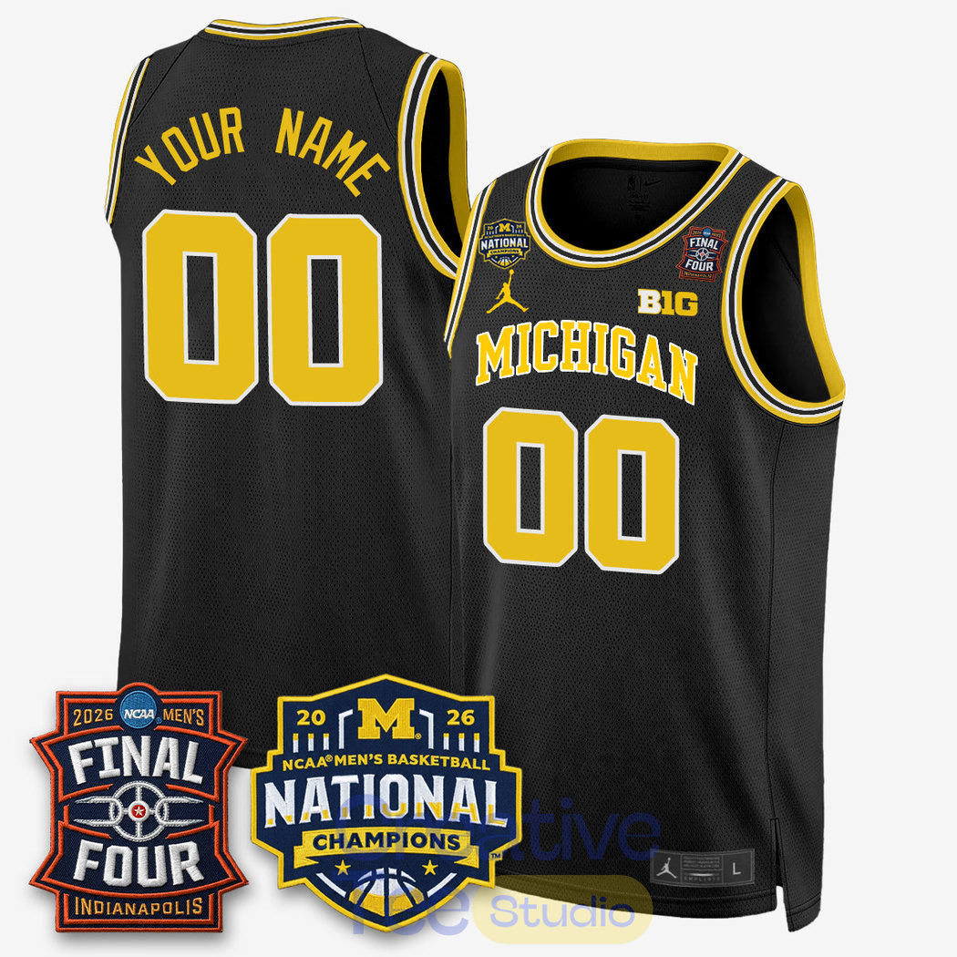 Michigan Wolverines 2026 NCAA Basketball Champions Basketball Jersey Michigan Wolverines 2026 NCAA Basketball Champions Basketball Jersey