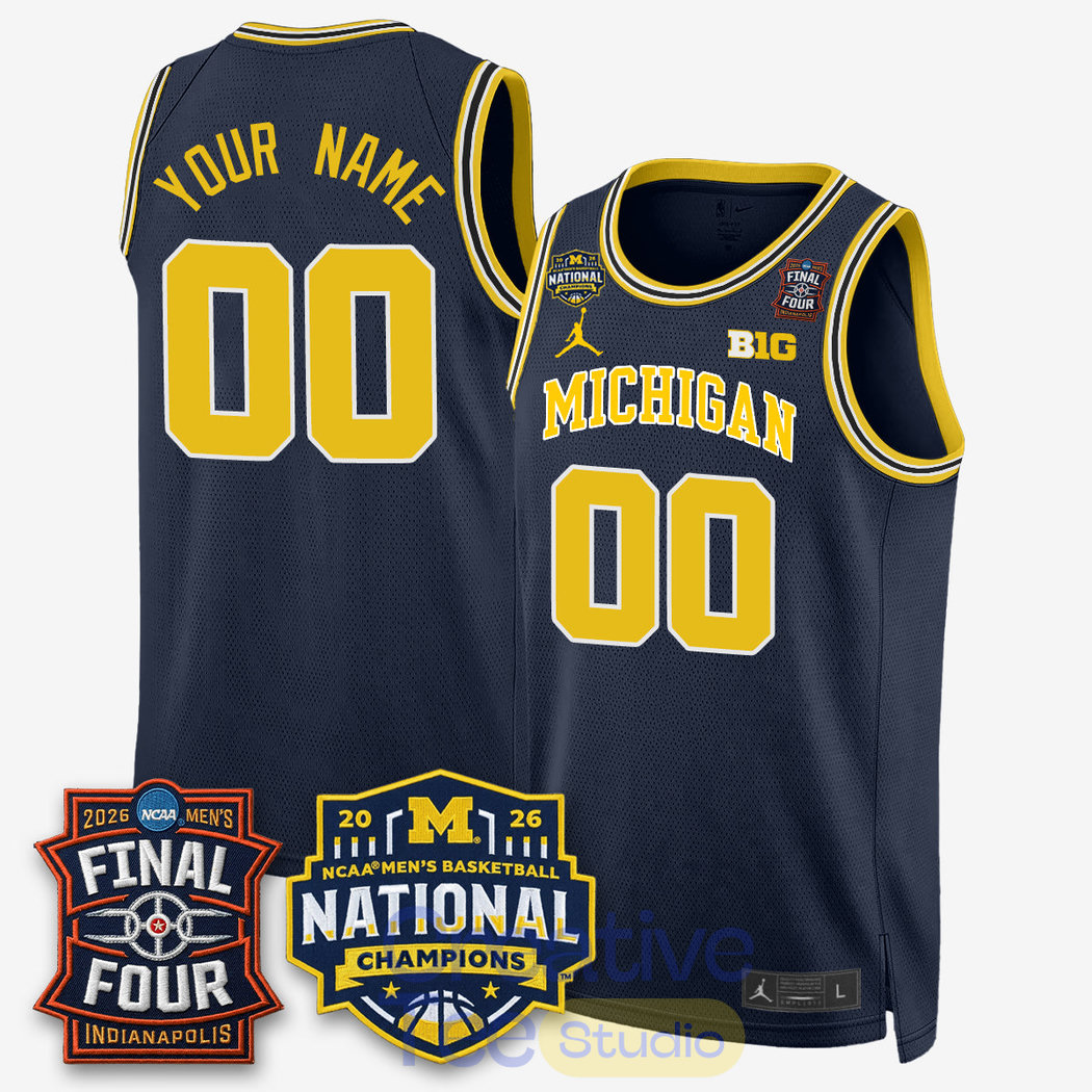 Michigan Wolverines 2026 NCAA Basketball Champions Basketball Jersey Michigan Wolverines 2026 NCAA Basketball Champions Basketball Jersey