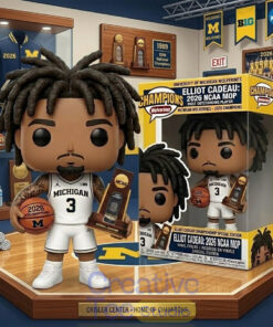 Michigan Wolverines 2026 National Champions Elliot Cadeau Pop Figure