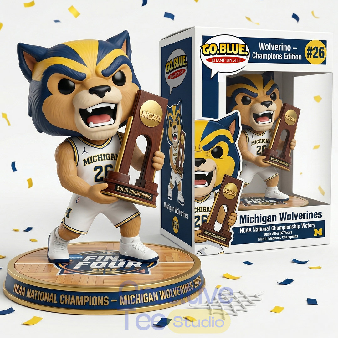 Michigan Wolverines Championship Edition Mascot Pop Figure Michigan Wolverines Championship Edition Mascot Pop Figure