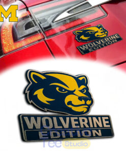 Michigan Wolverines Custom Car Name Badge